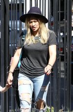 HILARY DUFF at Halloween Costume Party at a School in Beverly Hills