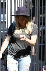 HILARY DUFF at Halloween Costume Party at a School in Beverly Hills
