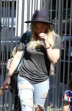 HILARY DUFF at Halloween Costume Party at a School in Beverly Hills