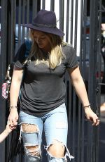 HILARY DUFF at Halloween Costume Party at a School in Beverly Hills