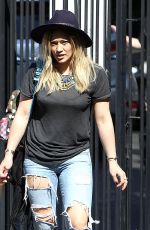 HILARY DUFF at Halloween Costume Party at a School in Beverly Hills