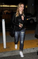 HILARY DUFF at Los Angeles International Airport 1510
