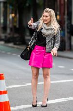 HILARY DUFF on the Set of Younger in New York 2910