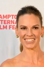 HILARY SWANK at Homesman Premiere in East Hampton