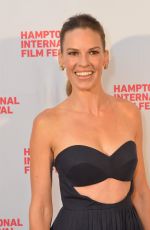 HILARY SWANK at Homesman Premiere in East Hampton