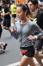 JAMIE CHUNG Running in the Nike 10km Paris Centre Marathon