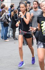 JAMIE CHUNG Running in the Nike 10km Paris Centre Marathon