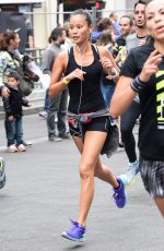 JAMIE CHUNG Running in the Nike 10km Paris Centre Marathon