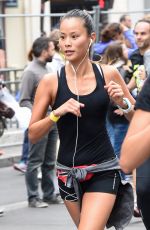 JAMIE CHUNG Running in the Nike 10km Paris Centre Marathon