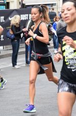 JAMIE CHUNG Running in the Nike 10km Paris Centre Marathon