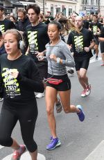 JAMIE CHUNG Running in the Nike 10km Paris Centre Marathon