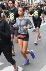 JAMIE CHUNG Running in the Nike 10km Paris Centre Marathon