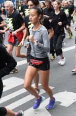 JAMIE CHUNG Running in the Nike 10km Paris Centre Marathon