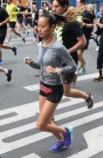 JAMIE CHUNG Running in the Nike 10km Paris Centre Marathon