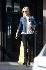 JANUARY JONES Leaves Starbucks in Los Angeles