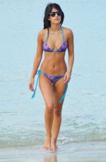 JASMIN WALIA in Bikini on the Beach in Ibiza
