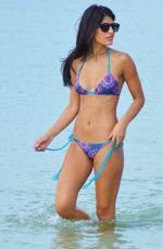 JASMIN WALIA in Bikini on the Beach in Ibiza