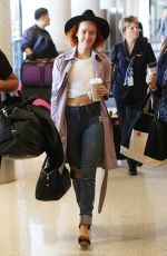 JENA MALONE Arrives at Los Angeles International Airport