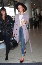 JENA MALONE Arrives at Los Angeles International Airport