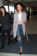 JENA MALONE Arrives at Los Angeles International Airport