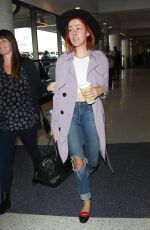 JENA MALONE Arrives at Los Angeles International Airport