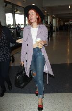 JENA MALONE Arrives at Los Angeles International Airport