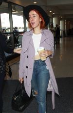 JENA MALONE Arrives at Los Angeles International Airport