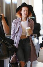 JENA MALONE Arrives at Los Angeles International Airport
