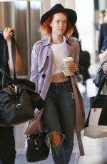 JENA MALONE Arrives at Los Angeles International Airport