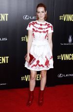 JENA MALONE at St. Vincent Premiere in New York