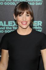 JENNIFER GARNER at Alexander and the Terrible, Horrible, No Good, Very Bad Day Premiere in Hollywood
