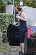 JENNIFER LAWRENCE Arrives at a Gym in Brentwood