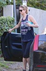 JENNIFER LAWRENCE Arrives at a Gym in Brentwood