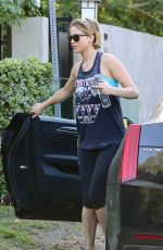 JENNIFER LAWRENCE Arrives at a Gym in Brentwood