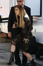 JENNIFER LOPEZ Arrives at a Set od American Idol in Hollywood