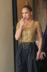 JENNIFER LOPEZ Arrives on the Set of American Idol in Hollywood