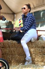 JENNIFER LOPEZ in Jeans at Mr. Bones Pumpkin Patch in West Hollywood