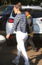 JENNIFER LOPEZ in Jeans at Mr. Bones Pumpkin Patch in West Hollywood