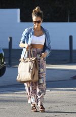 JESSIC ALBA Leaves a Salon in Beverly Hills 0410