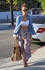 JESSIC ALBA Leaves a Salon in Beverly Hills 0410