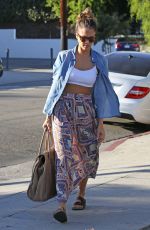 JESSIC ALBA Leaves a Salon in Beverly Hills 0410