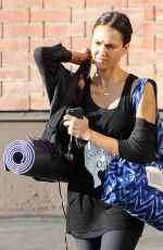 JESSICA ALBA Arrives at a Yoga Studio in Los Angeles