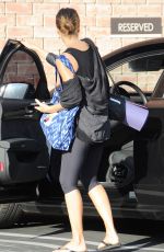 JESSICA ALBA Arrives at a Yoga Studio in Los Angeles