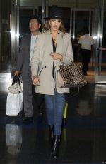 JESSICA ALBA Arrives at JFK Airport in New York