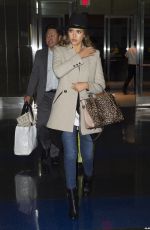 JESSICA ALBA Arrives at JFK Airport in New York