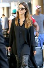 JESSICA ALBA Arrives at Los Angeles International Airport 2910