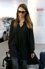 JESSICA ALBA Arrives at Los Angeles International Airport 2910