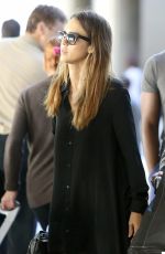 JESSICA ALBA Arrives at Los Angeles International Airport 2910
