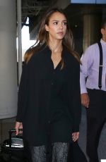 JESSICA ALBA Arrives at Los Angeles International Airport 2910