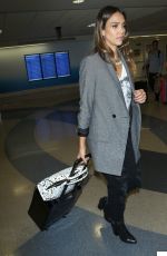 JESSICA ALBA at Los Angeles International Airport 0910